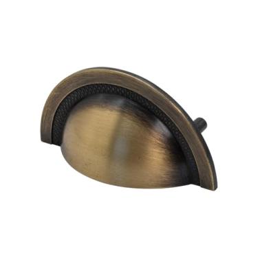 Imagem de Puxador Para Móveis Gaveta Armário Concha 1022 64mm (Ouro Velho Escovado)