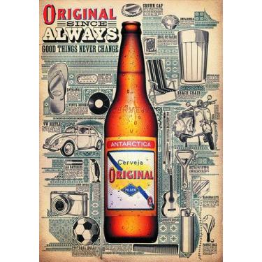 Imagem de Placas Decorativas Retro Para Área Gourmet Bebidas Cerveja Churrasco 1