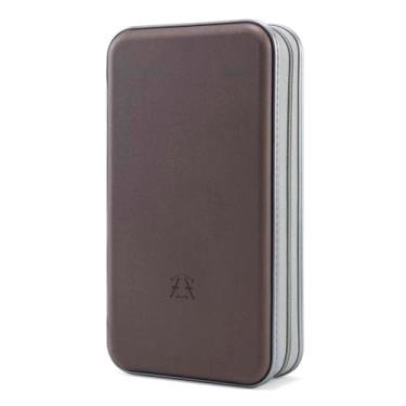 Imagem de alavisxf xx Capa para CD, suporte de plástico rígido para CD com capacidade para 96 unidades, estojo de armazenamento de disco de DVD, zíper portátil, organizador de CD DVD, carteira de armazenamento