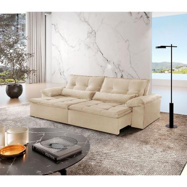 Imagem de Sofá Parma Linho 03 Lugares 02 Módulos de 90cm B25cm Meu Sofá Online