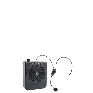 Imagem de MEGAFONE PORTATIL AMPLIFICADOR KIT PROFESSOR COM RADIO FM, MICROFONE E USB E SD RECARREGAVEL