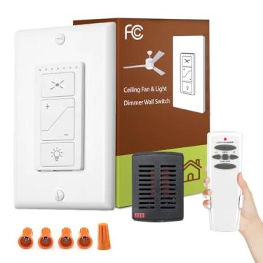 Imagem de Humpptom Kit de controle remoto para ventilador, receptor de tamanho pequeno R28, controle remoto para Hunter/Harbor Breeze/Westinghouse/Honeywell/outro ventilador de teto Humpptom Mini preto