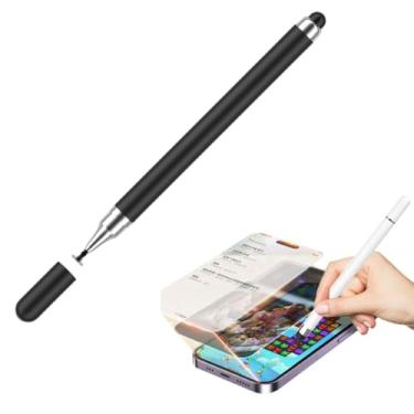 Imagem de Caneta Stylus Touch Screen Universal 2 em 1 – Para Smartphones, Tablets, Ipad, Iphone e Telas Touchscreen Compatível com iOS e Android - PRETO