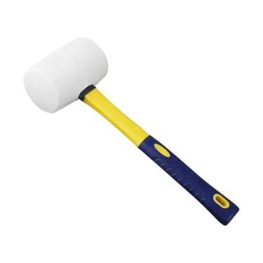 Imagem de YIJU Martelo de Borracha para Piso, Fone de Ouvido de Martelo de Nylon, Martelo Macio de Dupla Face, Ferramenta Manual de Instalação para Reforma de Casa, Hammerhead Dia 6.6cm
