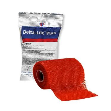 Imagem de Gesso Sintético Ortopédico 7,5cm x 3,60mt Vermelho Delta Lite Plus - B