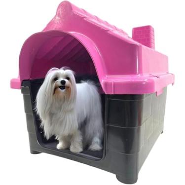 Imagem de Casinha Pet para Cachorro Gato Conforto e Segurança Casa N4 (Rosa, N4)