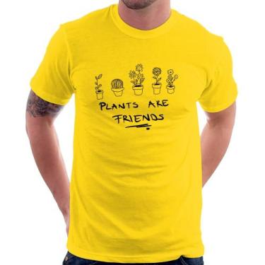 Imagem de Camiseta Plants are Friends - Foca na Moda, Amarelo, P