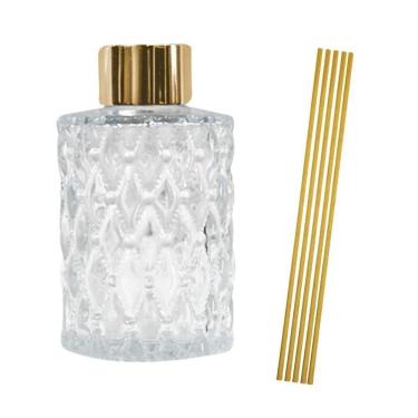 Imagem de Frasco De Vidro Bico De Jaca Difusor Cilindro Com 5 Varetas - 70 Ml