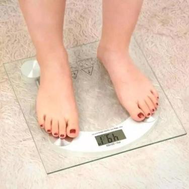 Imagem de Balança Digital Corporal Alta Precisão Quadrada 180kg Vidro Temperado 