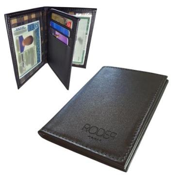 Imagem de Porta Documento Cartão RG CNH Vertical Slim Couro Legítimo - Roder, Ma