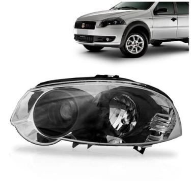 Imagem de Farol Palio 2010 2011 2012 Siena 2008 2009 2010 2011 2012 2013 Preto C