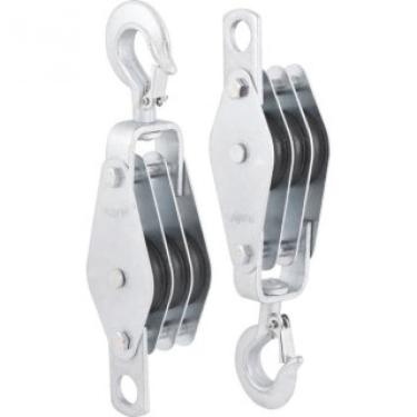 Imagem de Moitão/cadernal 60 mm com 3 roldanas p/ 970 kg - Vonder