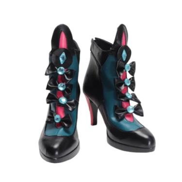Imagem de COSGOGO Carlotta Montelli Cosplay Sapatos de salto alto inspirados em ondas Wuthering - Botas personalizadas feitas à mão para encenações e convenções mulher homem Halloween, Multi, 35