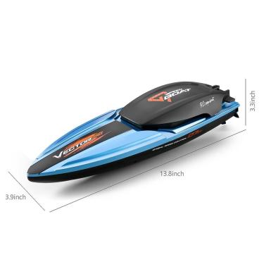 Imagem de Lanchas de controle remoto sem fio elétrico longa vida alta velocidade 2.4g lancha recarregável brinquedo de controle remoto de água, corrida de contr