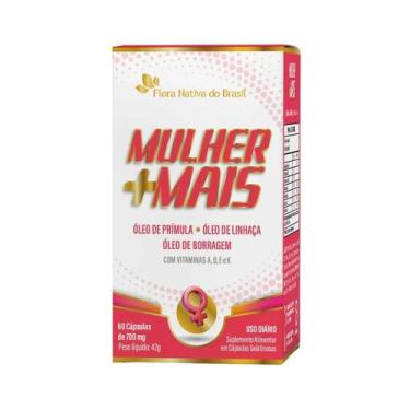 Imagem de Mulher Mais Prímula, Linhaça, Borragem  VIT Adek 60caps Flora Nativa