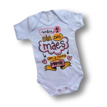 Imagem de Body Dia Das Mães Mesverssario Fantasia Bebe - YAS MANU BABY, M, Branc