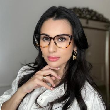 Imagem de Armação de Óculos Feminino Modelo Donna Lê Belle, Colorida