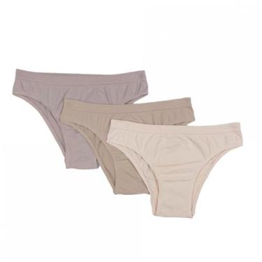 Imagem de Kit c/ 3 calcinhas biquini sem costura Trifil microfibra Ref. C04404, 