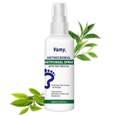 Imagem de vamy Kit Completo Para Pés E Unhas, Solução Para Unhas E Spray Higienizador Para Pés Com Óleo De Melaleuca, 3,38 Oz (1 Unidade)