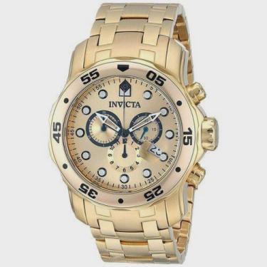 Imagem de Relógio Invicta 0074 Pro Driver Dourado Masculino