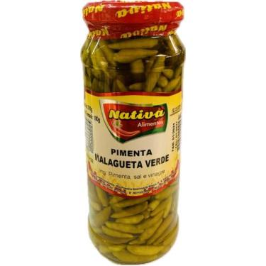 Imagem de Pimenta Malagueta Verde Nativa (Liq.310g/Dren.180g) - Nativa Alimentos