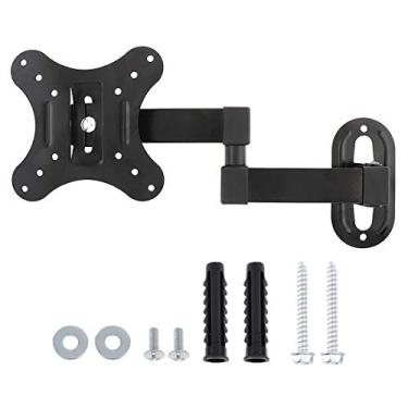 Imagem de Suporte de parede para TV, suporte de parede universal de 10 kg ajustável para TV de tela plana suporte de moldura de TV de 15 ° para monitor plano de 14-24 polegadas