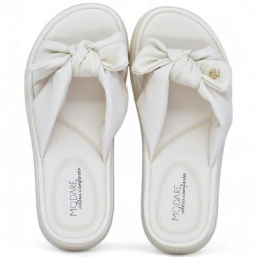 Imagem de Chinelo Modare Ultra Conforto Ortopedico Feminino Esporao, Creme, 38