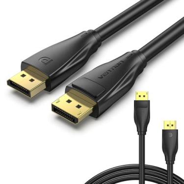 Imagem de Cabo Displayport 1.4 8k 240Hz 32Gb G-Sync Feesync Gamer 1,5m - Vention