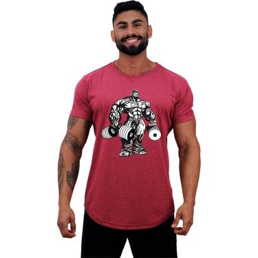 Imagem de Camiseta Longline MXD Conceito Halteres BodyBuilder Masculina-Masculino