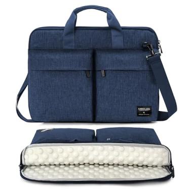 Imagem de Capa para laptop KINGSLONG, capa leve para notebook, notebook, Ultrabooks, bolsa de mão, capa para homens e mulheres, adequada para Acer Asus Dell Lenovo HP Toshiba etc., Azul, 15 - 15.6 Inch