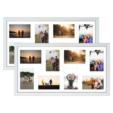 Imagem de Kit 2 Multifoto 16 Fotos 10x15 Porta Retrato de Parede 30x60 - SHD Sol