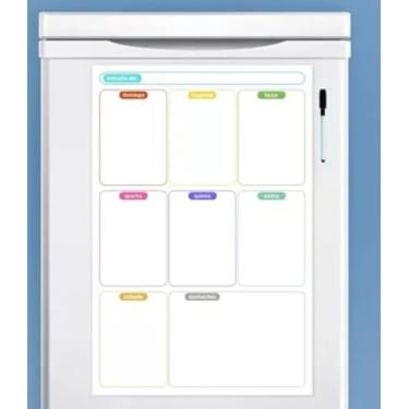 Imagem de Imã De Geladeira Lousa Magnetico Planner Semanal
