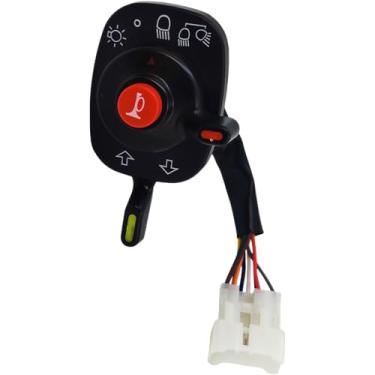 Imagem de SPJIUQI Interruptor de luz de cabeça 5T057-42242 5T057-12242 K2581-62240 K2581-62242 para colheitadeira Kubota 588I-G 688 888 RS19 Kubota Tracotr BX1850D BX1860 BX235 Interruptor de seta combinado 0D