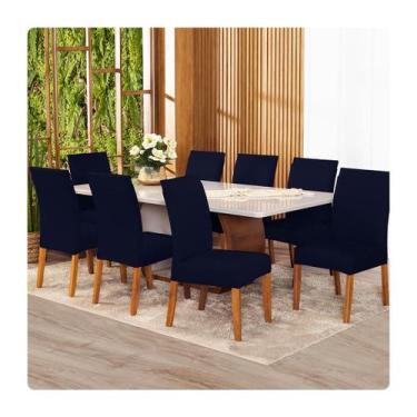 Imagem de Kit Capa de Cadeira Lisa 10 Lugares Malha Gel Várias Cores - Lenharo E