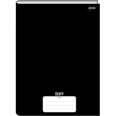 Imagem de Caderno Brochura 1/4 Capa Dura 80Fls 05/Pt Stiff Slim Preto Fsc