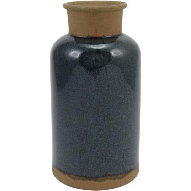 Imagem de Moldova Garrafa Decorativa 31X16X16Cm Cerâmica Azul