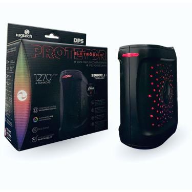 Imagem de Protetor Eletrônico Gamer Ragtech Dps Space Up Nitro, Bivolt, Led Rgb, 4 Tomadas - 20dps4790