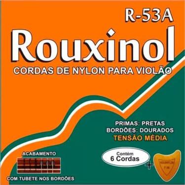 Imagem de Encordoamento Violão Nylon-preto-dourada Tensão Média Rouxinol - R53a