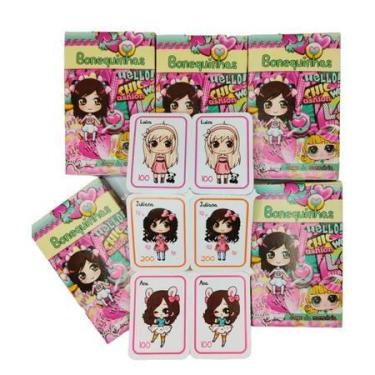 Imagem de Kit 10 Jogo Da Memoria Bonequinha Infantil P Kit Festa Lembrancinha An