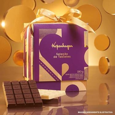 Imagem de Caixa Surpresa Kopenhagen com Minitabletes de Chocolate Branco 180g Presente Mães Namorados