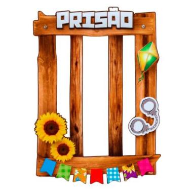 Imagem de Moldura P/Foto Prisão Festa Junina Arraiá Decoração Evento - Crgfestas