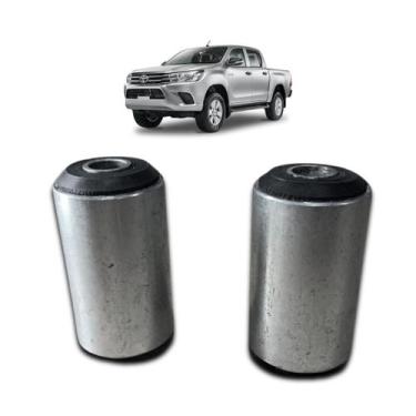 Imagem de Kit 2 Buchas do Olhal Feixe de Molas Hilux 2016 Em Diante - Borfix