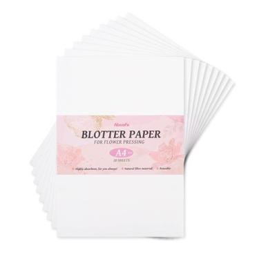 Imagem de Papel absorvente Abobox para prensa de flores, 20 folhas, tamanho A4 -