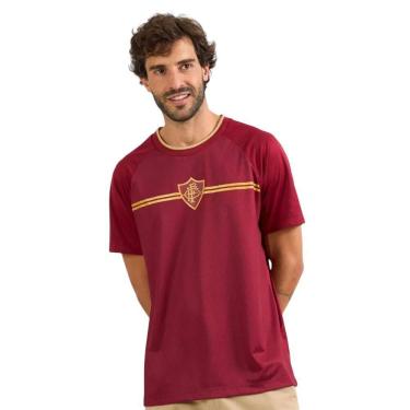 Imagem de Camiseta M/C Fluminense Tranca 00300733904 - Bordo/Dourado G