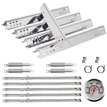 Imagem de Hiorucet G432-8L00-W1 Medidor de temperatura da tampa e peças de grelha para queimador Charbroil Performance 5 463243519 463275517 463243518 463275717 463373019, para 4 queimadores 463342119 463342119