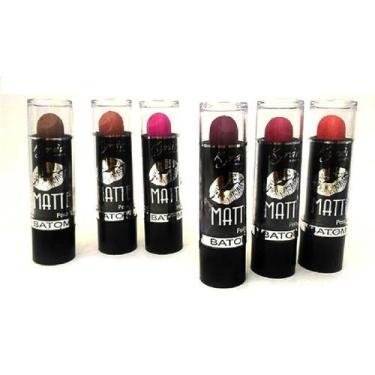 Imagem de Kit 10 Batons Bastão Matte Kyràv Alta Pigmentação 3g - Kyrav