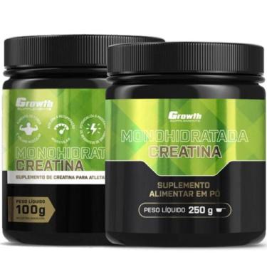 Imagem de Creatina Pura 250g + Creatina 100g Monohidratada Growth