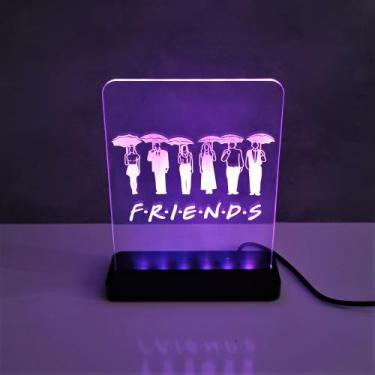 Imagem de Luminária LED abajur personalizado 7ccores  friends harry potter stran