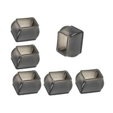 Imagem de Kit 16 Pé Retangular De Silicone Pé Cadeira Mesa Feltro - Geoprotector