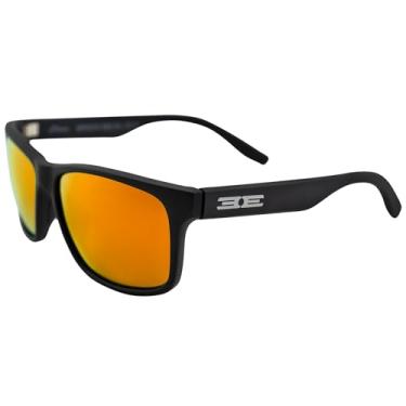 Imagem de Óculos de sol Epoch Delta Sport Golf Motorcycle Riding preto com lente polarizada espelhada laranja, Espelhado preto e laranja, One Size Fits Most